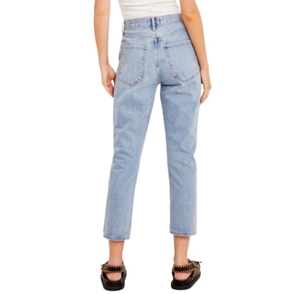 AGOLDE Riley High Rise Straight Leg Dimension Light Medium Blue Size 29 NEW NWT - Picture 13 of 14